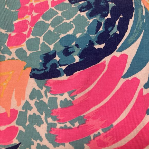 Lilly Pulitzer Maia Cropped Leggings Goombay Smashed Reduced Girls Size L (8/10) - Picture 6 of 10